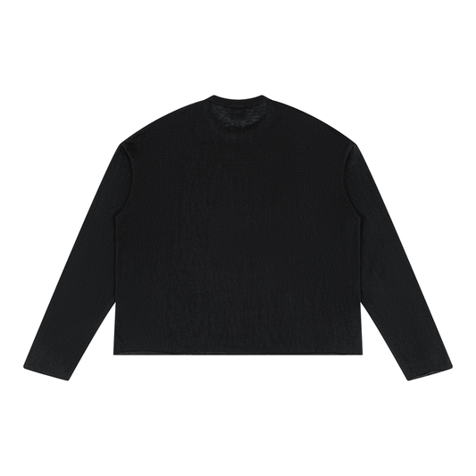 SAUCI Unbound Raw-Edge Long Sleeve Tee